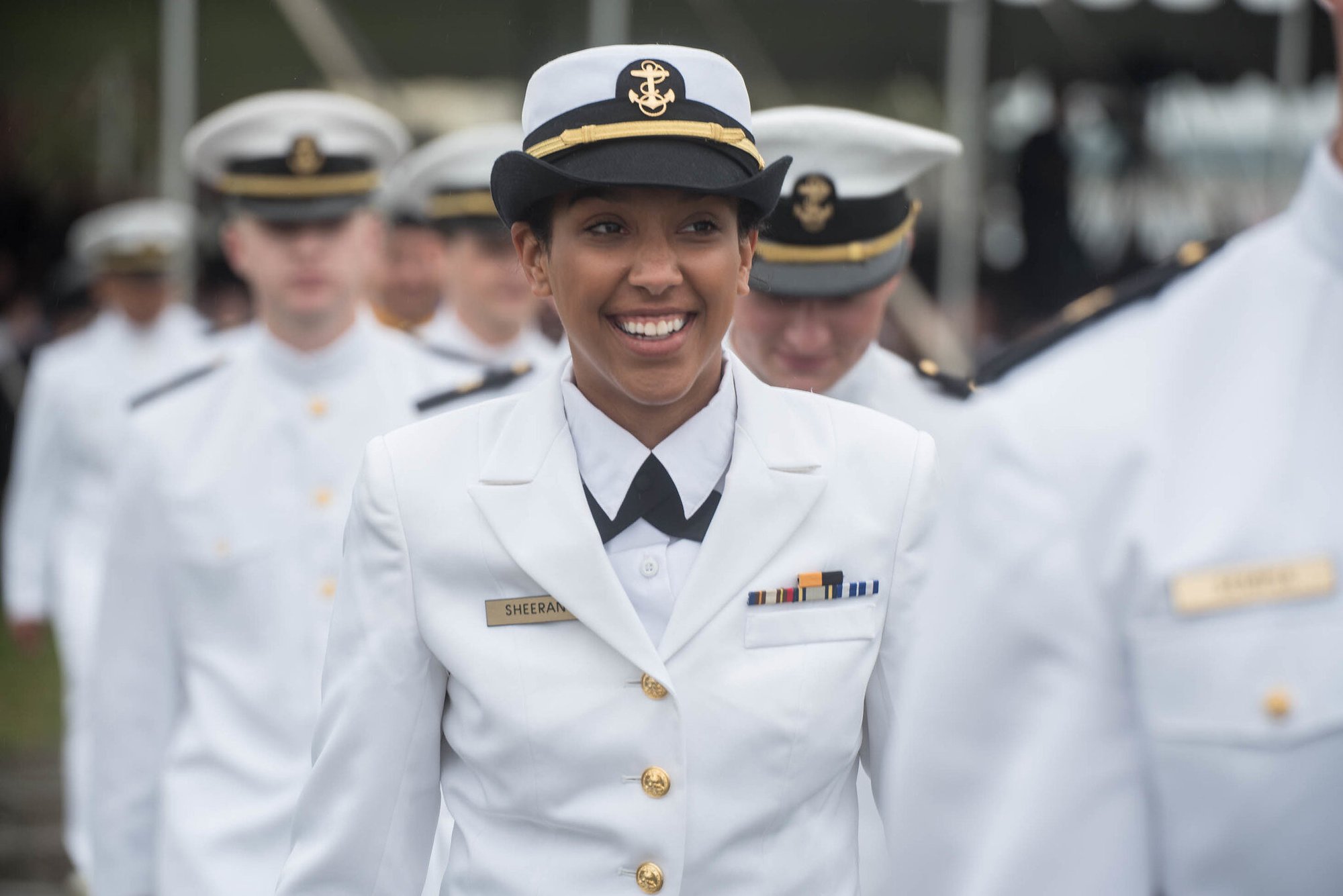 Cadet smiling commencement_0